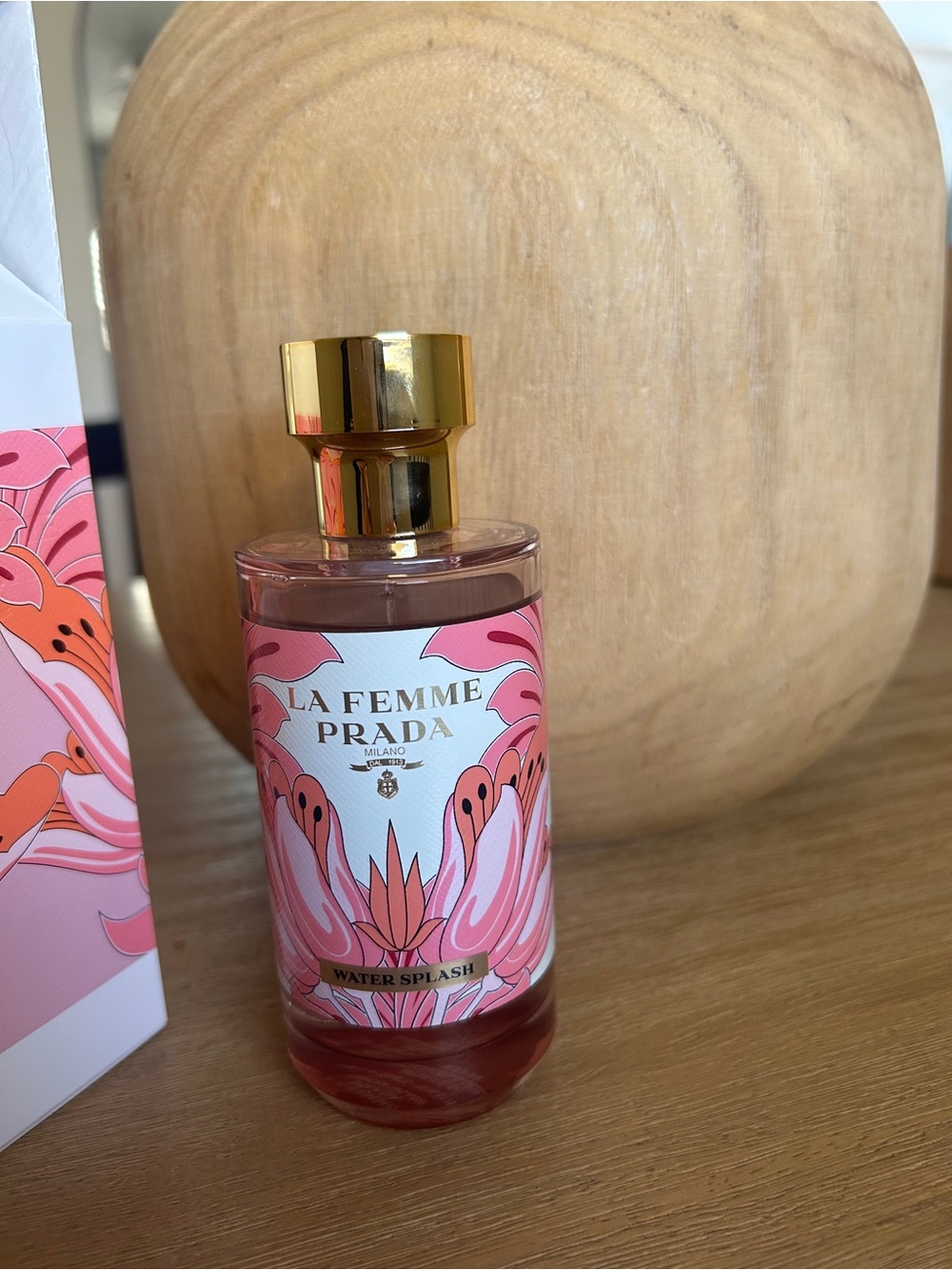 Prada La Femme Water Splash - Pink & Orange Floral Box - Picture 2 of 6